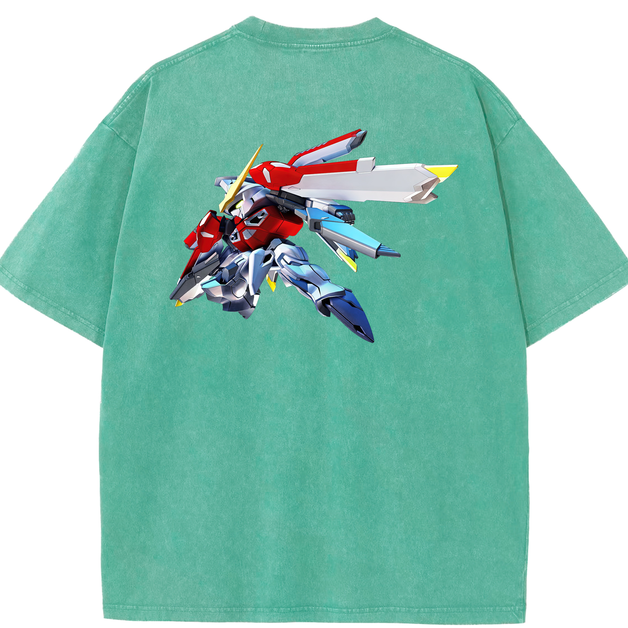（画像用） 機動戦士ガンダム Mobile Suit Gundam 綿100% ヴィンテージ風 半袖Tシャツ（背面プリント）
